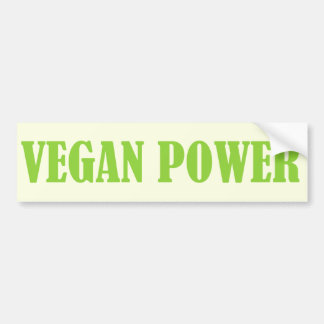VEGAN POWER-bumpersticker Bumpersticker