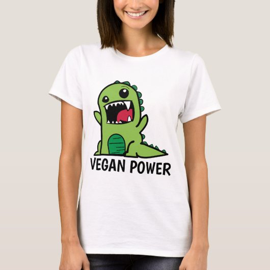 VEGAN POWER Grappige T-shirts (Voorkant)
