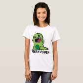 VEGAN POWER Grappige T-shirts (Voorkant volledig)