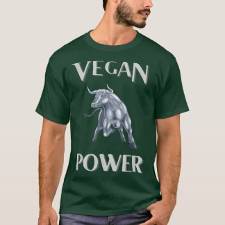 Vegan Power Gym Workout T-shirt for Vegans and Veg