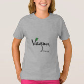 Vegan Power met Green Leaf Cool T-shirt (Voorkant)