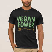 VEGAN POWER T-shirts (Voorkant)