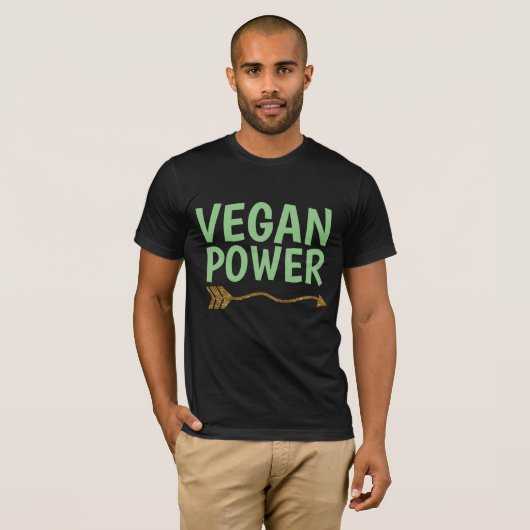 VEGAN POWER T-shirts (Voorkant volledig)