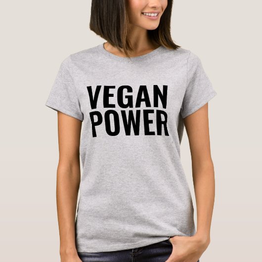 VEGAN POWER T-SHIRTS-T - SHIRTS (Voorkant)