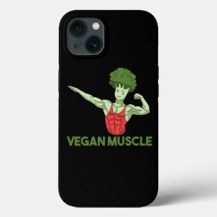 Vegan Power Vegetarian Plant Broccoli Bodybuilding Case-Mate iPhone Case