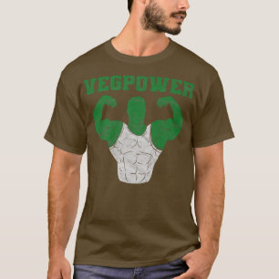 Vegan Power Vegetarian Plant Muscle Bodybuilding W T-shirt
