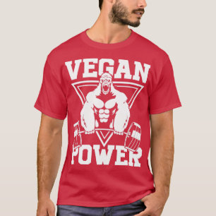 Vegan Power Workout Muscle Gorilla Bodybuilding 2 T-shirt
