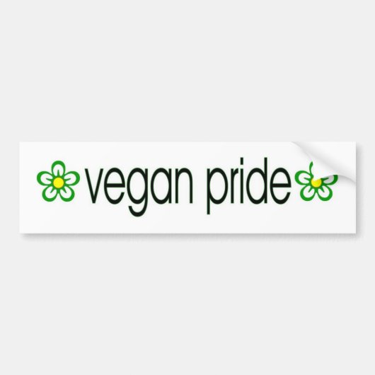 Vegan Pride bumper sticker (Voorkant)