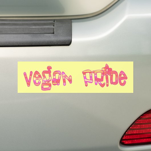 Vegan Pride Bumpersticker (Op auto)