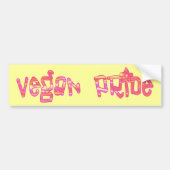 Vegan Pride Bumpersticker (Voorkant)