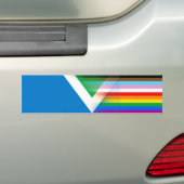 Vegan Pride LGBTQ Bumpersticker (Op auto)