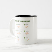 Vegan Protein Tweekleurige Koffiemok (Voorkant links)