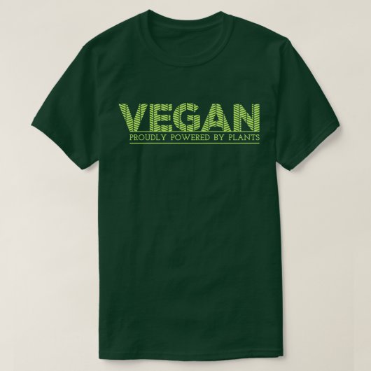 Vegan Prouly Powered by Planten Dark T-shirt (Design voorkant)