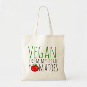 Vegan Pun Canvas tas (Voorkant)