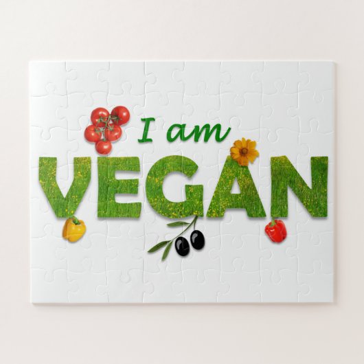 Vegan Puzzle Legpuzzel (Horizontaal)
