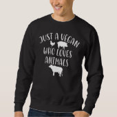 Vegan Quotes Apparel   Great Vegans Design Trui (Voorkant)