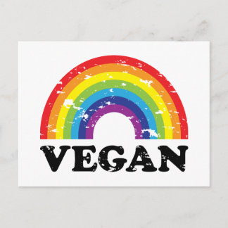 Vegan Rainbow Briefkaart