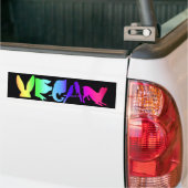 VEGAN RAINBOW BUMPERSTICKER (Op Truck)