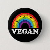 Vegan Rainbow Ronde Button 5,7 Cm (Voorkant)