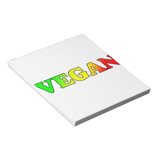 Vegan Rasta Notitieblok (Schuin)