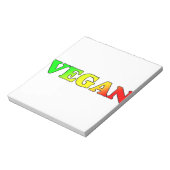 Vegan Rasta Notitieblok (Linkerzijde)
