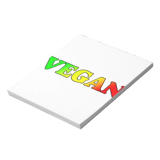 Vegan Rasta Notitieblok (Linkerzijde)