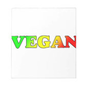 Vegan Rasta Notitieblok (Voorkant)