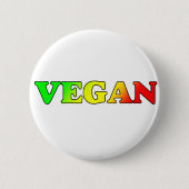 Vegan Rasta Ronde Button 5,7 Cm (Voorkant)
