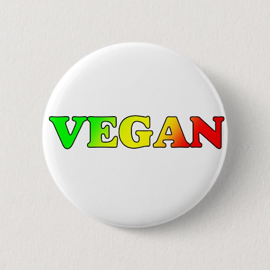 Vegan Rasta Ronde Button 5,7 Cm (Voorkant)