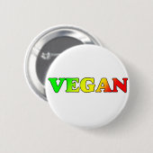 Vegan Rasta Ronde Button 5,7 Cm (Voorkant /achterkant)