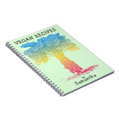 Vegan Recipe Book met Name Notitieboek (Rechterzijde)