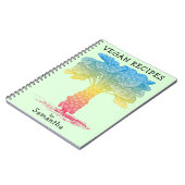 Vegan Recipe Book met Name Notitieboek (Linkerzijde)