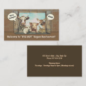 Vegan Restaurant (aanpasbaar) Visitekaartje (Voorkant / Achterkant)