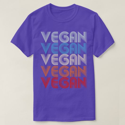 Vegan Retro T-shirt (Design voorkant)