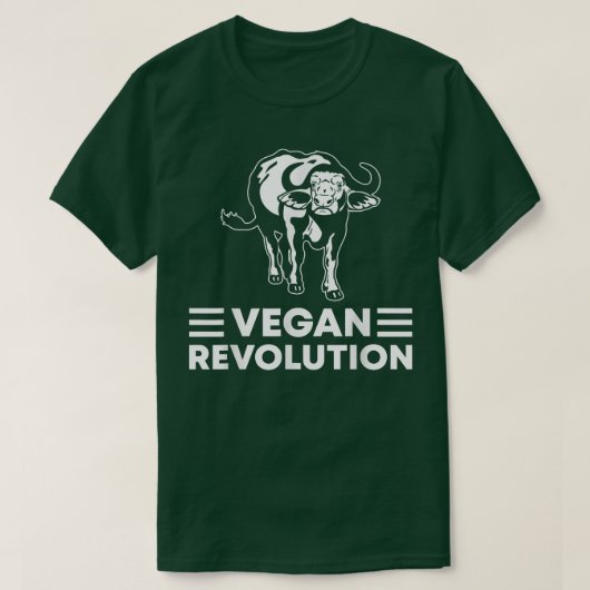 Vegan Revolution Buffalo T-shirt (Design voorkant)