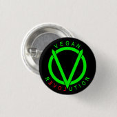 Vegan Revolution Button Pin (Voorkant /achterkant)