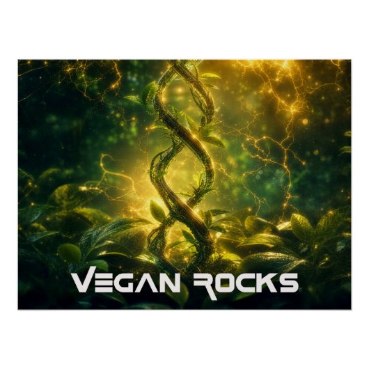 VEGAN ROCKS PERFECT POSTER (Voorkant)