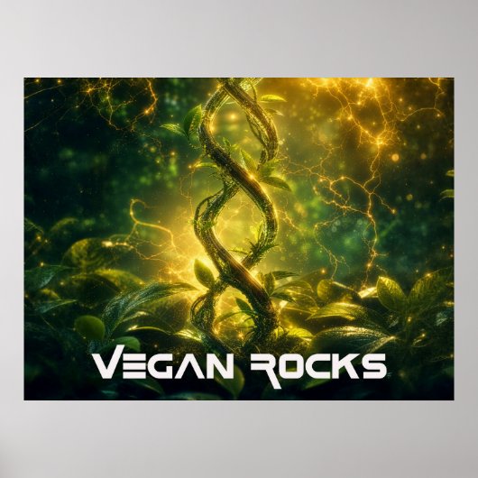 VEGAN ROCKS POSTER (Voorkant)