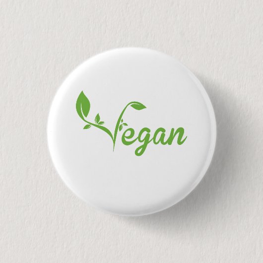 Vegan Ronde Button 3,2 Cm (Voorkant)