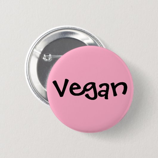 Vegan Ronde Button 5,7 Cm (Voorkant /achterkant)