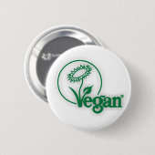 Vegan Ronde Button 5,7 Cm (Voorkant /achterkant)