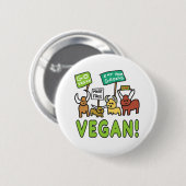 Vegan Ronde Button 5,7 Cm (Voorkant /achterkant)