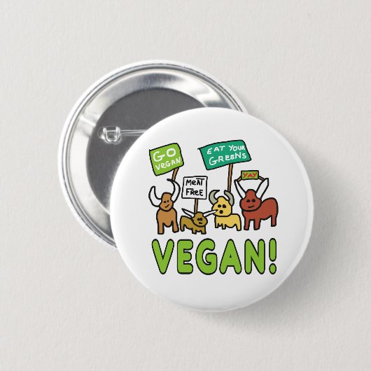 Vegan Ronde Button 5,7 Cm (Voorkant /achterkant)