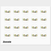 Vegan Ronde Sticker (Vel)