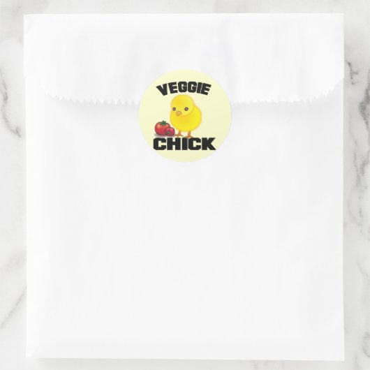 Vegan Ronde Sticker (Tas)