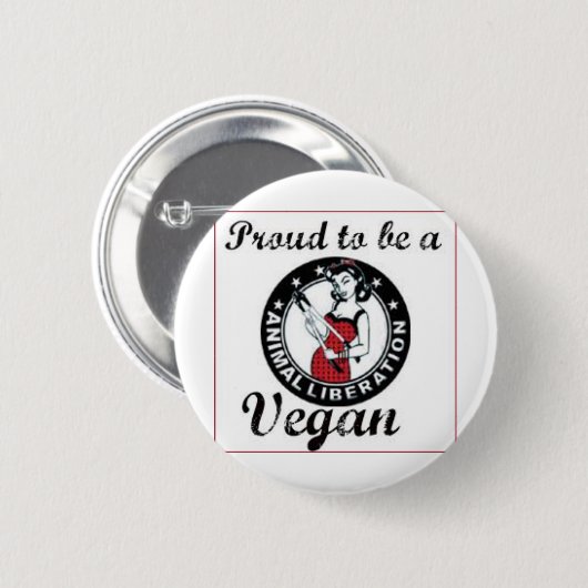 Vegan Round Button (Voorkant /achterkant)