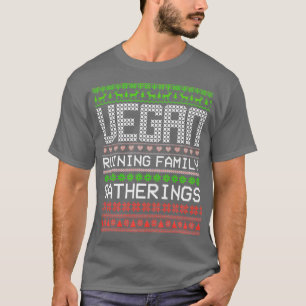 Vegan Ruining Family Gatherings Vegan Kerstmis T-shirt