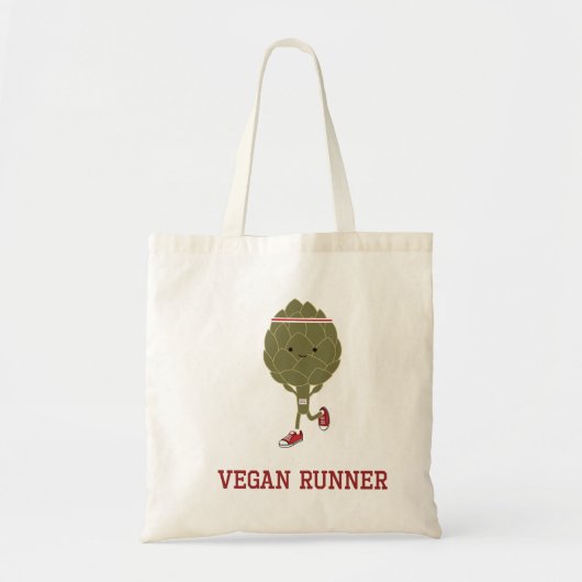 Vegan Runner Artichoke Tote Bag (Voorkant)