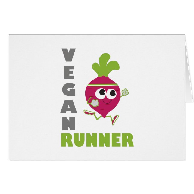 Vegan Runner - Beet (Voorkant Horizontaal)