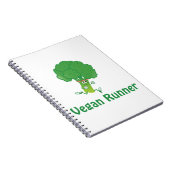 Vegan runner - Broccoli Notitieboek (Rechterzijde)